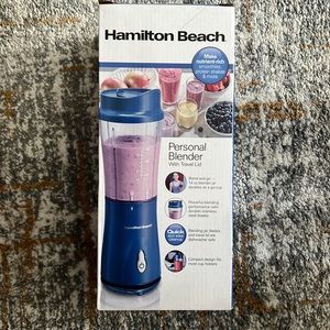 Hamilton Beach Personal Blender with travel lid